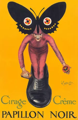 Papillon Noir by Leonetto Cappiello Oil Painting