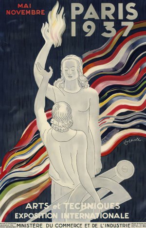 Paris 1937 II by Leonetto Cappiello Oil Painting