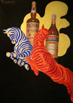 Poster Per Florio Cinzano by Leonetto Cappiello Oil Painting