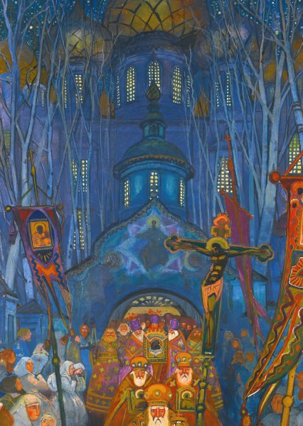 Easter Night by Leonid Mikhailovich Brailovsky - Hand-Painted Oil Painting Reproduction