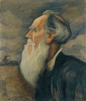 Portrait Of Leo Tolstoy by Leonid Pasternak Oil Painting