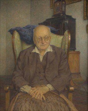 Alexander Demetrius Goltz, Maler by Leopold Blauensteiner Oil Painting