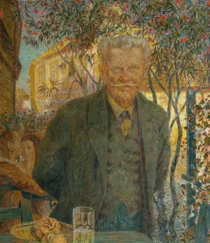 Der Gastwirt Siebenhandl in Melk by Leopold Blauensteiner Oil Painting