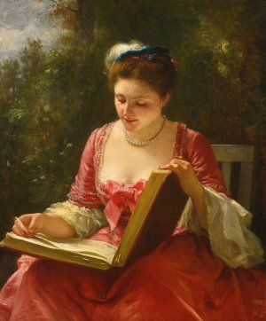 An Afternoon's Delight by Leopold Carl Muller Oil Painting