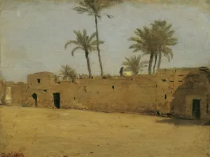 Das Dorf Matarije by Leopold Carl Muller Oil Painting