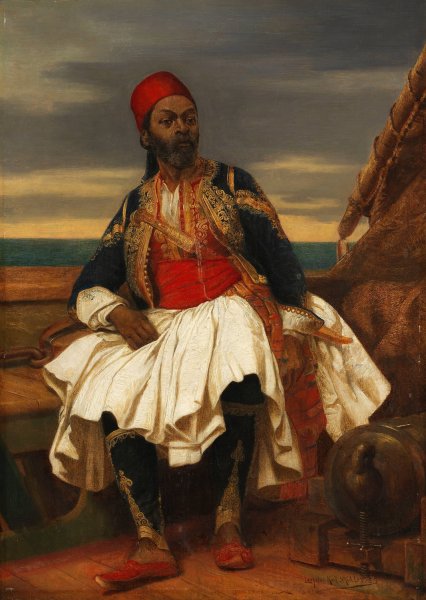 Main Product Photo of Der Griechische Mohr  Painting by Leopold Carl Muller
