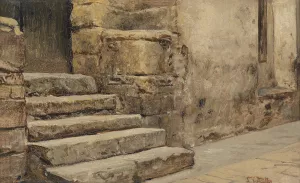 Eingang in eine Moschee by Leopold Carl Muller Oil Painting
