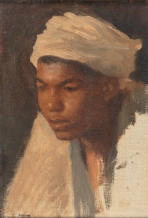 Fellah Boy by Leopold Carl Muller Oil Painting