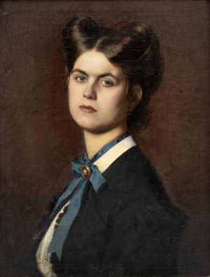 Marie Muller, die Schwester des Kunstlers by Leopold Carl Muller Oil Painting