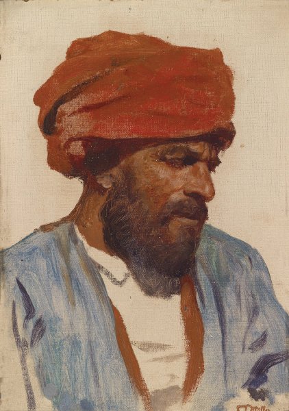 Main Product Photo of Portrait eines Orientalen Painting by Leopold Carl Muller