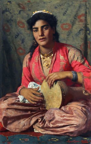 The Almeh by Leopold Carl Muller Oil Painting
