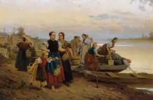 The last day's effort by Leopold Carl Muller Oil Painting