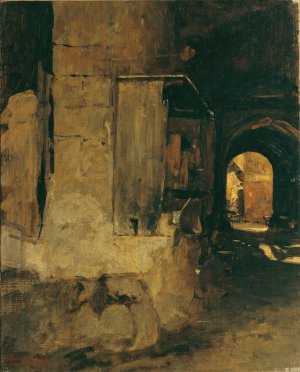 Tor eines arabischen Hauses by Leopold Carl Muller Oil Painting