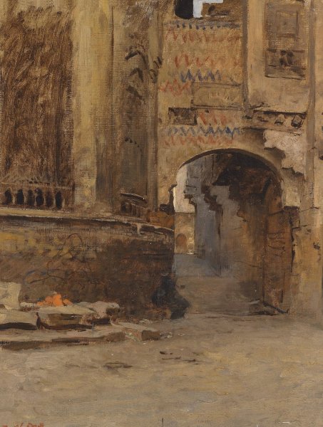 Main Product Photo of Torbogen in Kairo Painting by Leopold Carl Muller