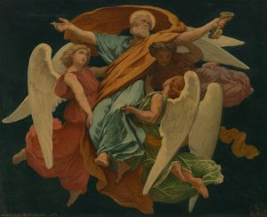 Glorification de Saint Pierre by Leopold Durangel Oil Painting