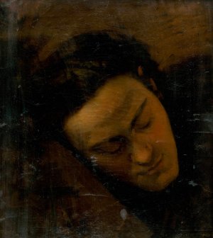 Head Study of a Man by Leopold Horovitz Oil Painting