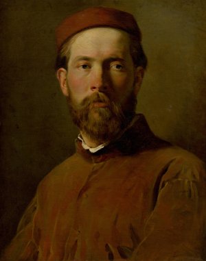 Portrait of a Man by Leopold Horovitz Oil Painting