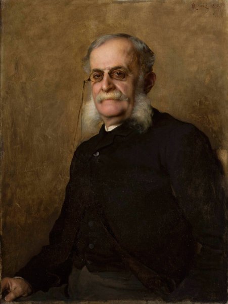 Portrait of Edward Leo  by Leopold Horowitz - Hand-Painted Oil Painting Reproduction