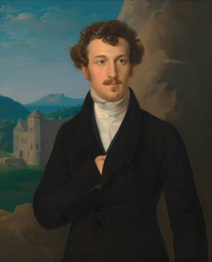 Franz von Schober by Leopold Kupelwieser Oil Painting