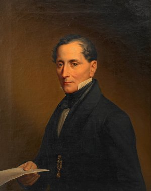 Magistratsrat Leopold StOger by Leopold Kupelwieser Oil Painting