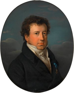 Matthaus Edler von Collin by Leopold Kupelwieser Oil Painting
