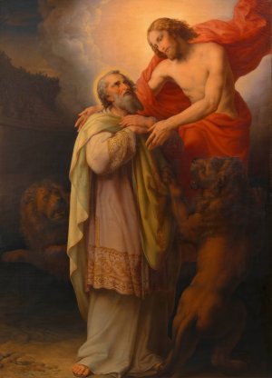 Verklarung des Hl. Ignatius by Leopold Kupelwieser Oil Painting