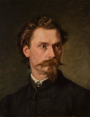 Portrait of Jozef Jaroszynski by Leopold Loeffler Oil Painting