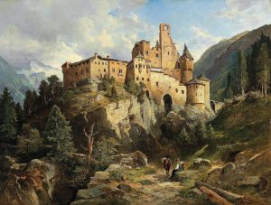 Burg Taufers by Leopold Munsch Oil Painting