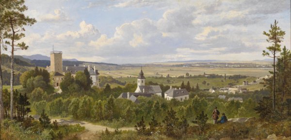 Motiv aus Enzesfeld by Leopold Munsch - Hand-Painted Oil Painting Reproduction