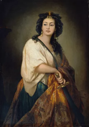 Judith by Leopold Pollak Oil Painting