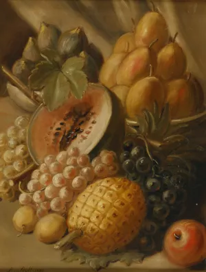 Fruchtestillleben Oil painting by Leopold Von Stoll