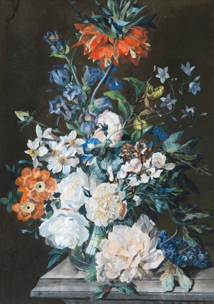 Main Product Photo of Blumenstilleben Painting by Leopold Zinnogger