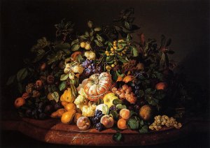 Still Life with Fruit on a Marble Ledge