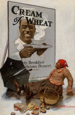 Cream of Wheat advertisement by Leslie Thrasher Oil Painting