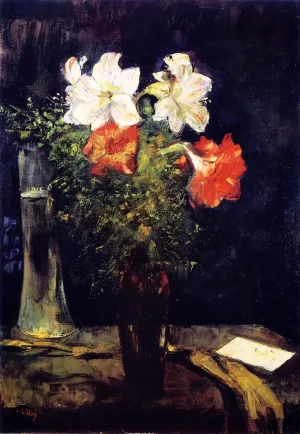 Amaryllis by Lesser Ury Oil Painting