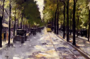 Berlin Street by Lesser Ury - Oil Painting Reproduction