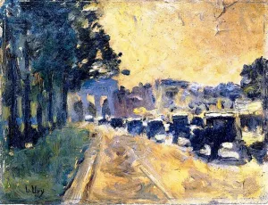 Brandenburg Gate by Lesser Ury - Oil Painting Reproduction