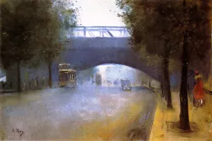 Charing Cross, London by Lesser Ury Oil Painting