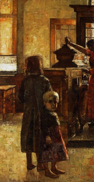 Flemish Tavern by Lesser Ury Oil Painting