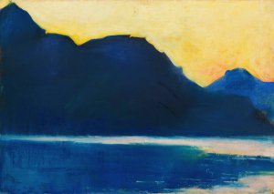 Gardasee by Lesser Ury Oil Painting