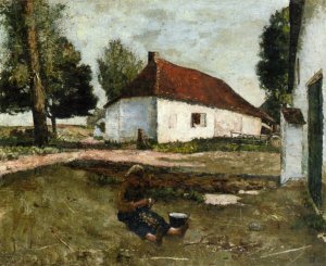 In the Sunshine, near Volluvet Oil painting by Lesser Ury