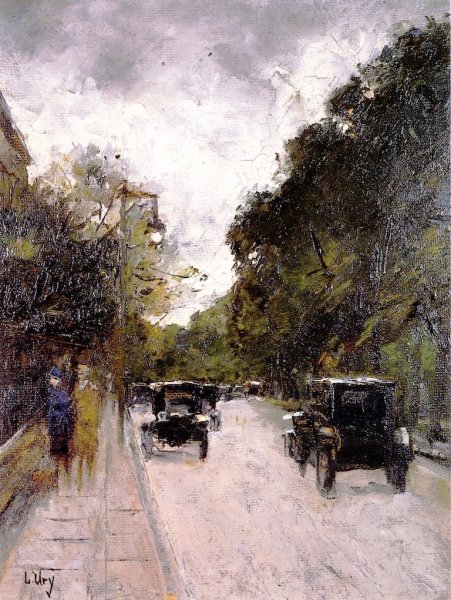 Main Product Photo of Lennestrasse Painting by Lesser Ury