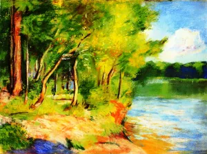Motiv vom Schlachtensee by Lesser Ury - Oil Painting Reproduction