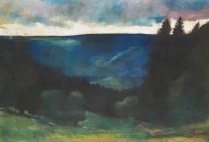 Regenstimmung Oil painting by Lesser Ury