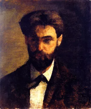 Self-Portrait by Lesser Ury Oil Painting