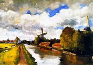 Ziehende Wolken by Lesser Ury - Oil Painting Reproduction
