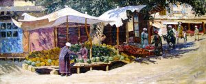 The Vegetable Row by Lev Boure Oil Painting