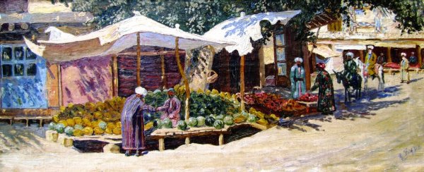 The Vegetable Row by Lev Boure - Hand-Painted Oil Painting Reproduction