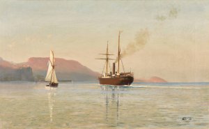 Approaching the Southern Crimean Coast by Lev Felixovich Lagorio Oil Painting