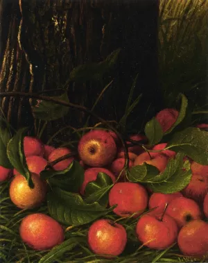 Apples Under a Tree by Levi Wells Prentice - Oil Painting Reproduction